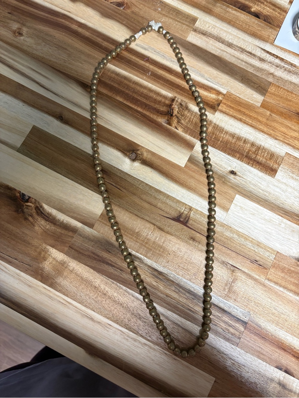 Vintage Handmade African Solid Brass Beads 8mm irregularly round